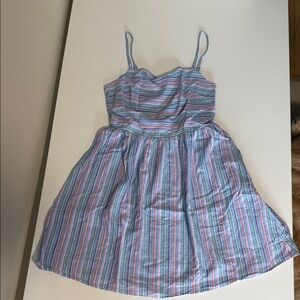 GAP Pastel Blue Striped Sundress